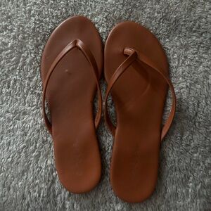 Tan summer sandals